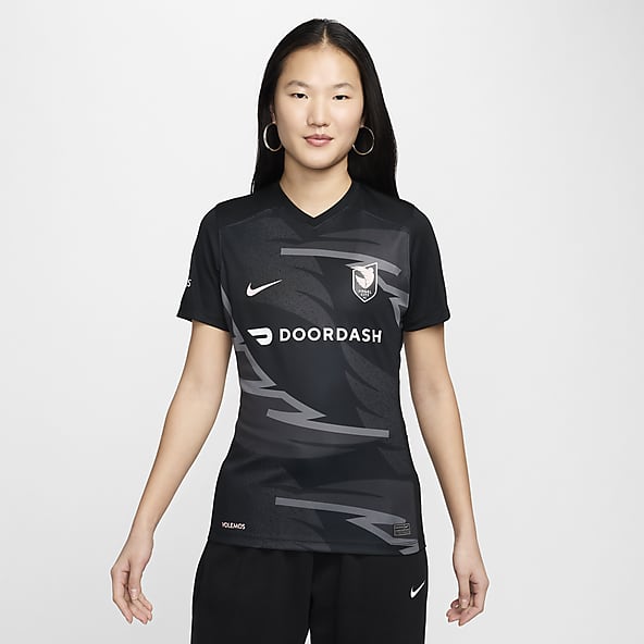 Nike black soccer jersey outlet